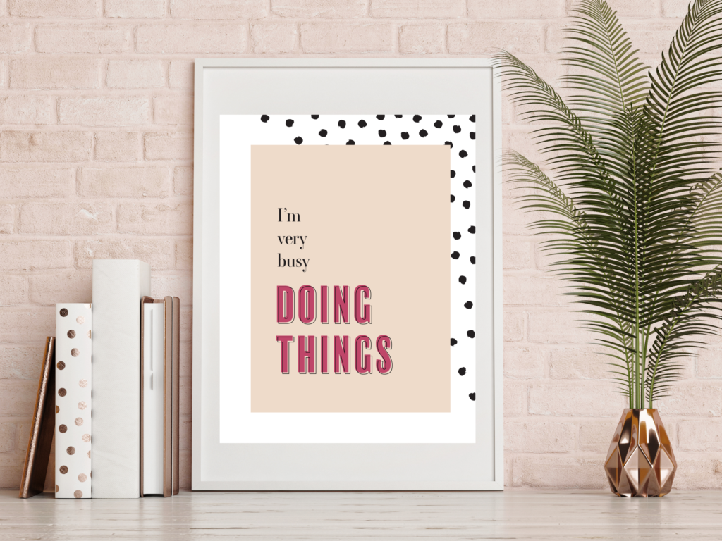 Free Office Printable, Workspace Art